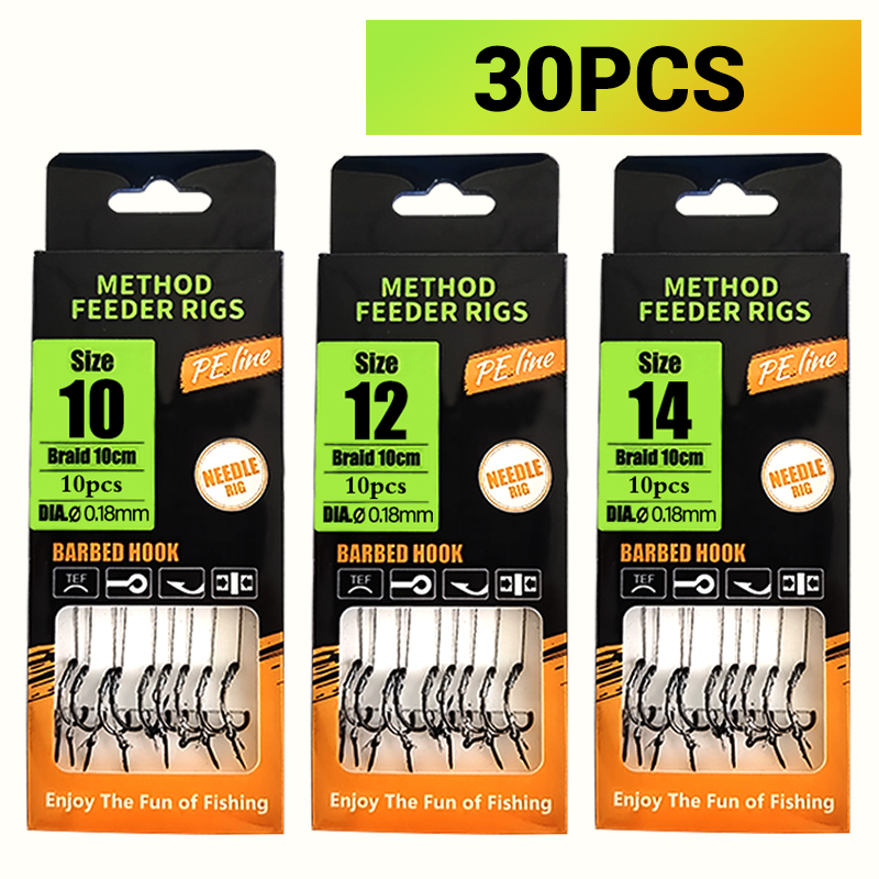 Fishing Hook Assortment - Carp Fishing Rigs Pre Tied, Method