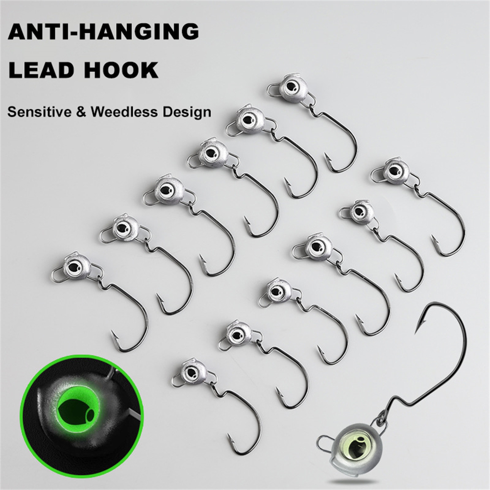 10pcs Weedless Jig Heads with  - Fishing Hook Weedless recension och pris