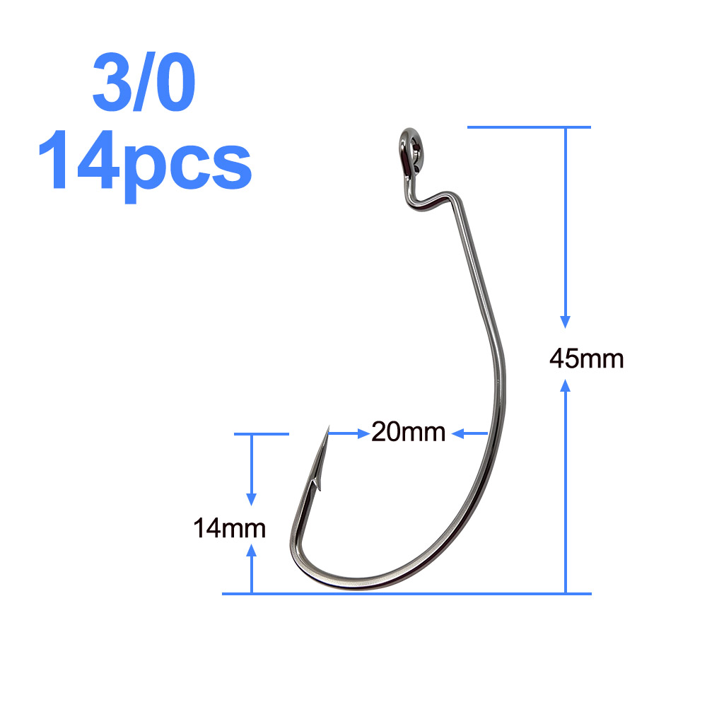 ESFISHING Offset Hook Carbon S - Fishing Hook Size recension och pris