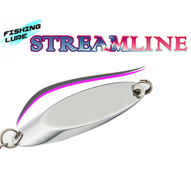1pc 2.5g-35g Metal Spoon Lure  - Fishing Hook Treble recension och pris