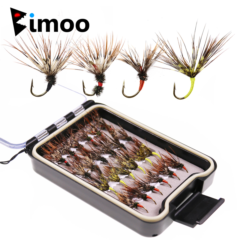 Bimoo 24PCS/Box Tenkara Flies  - Fishing Hook Size recension och pris