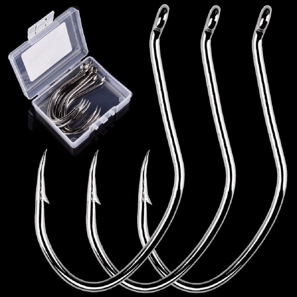 10pcs/Box Barbed Catfish Fishi - Fishing Hook Circle recension och pris