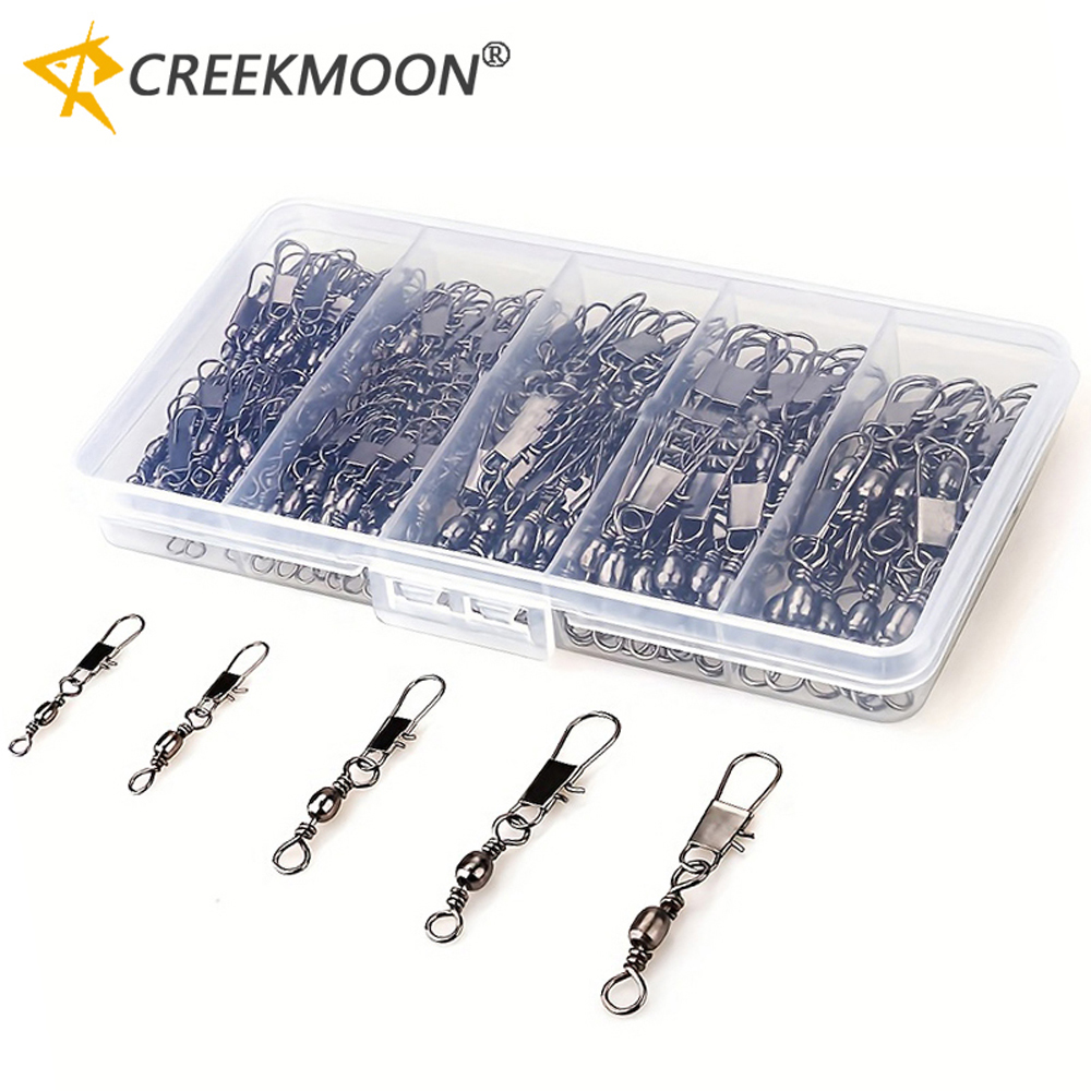 100Pcs/Lot 4#6#8#10#12# Swivel - Fishing Hook Assortment recension och pris
