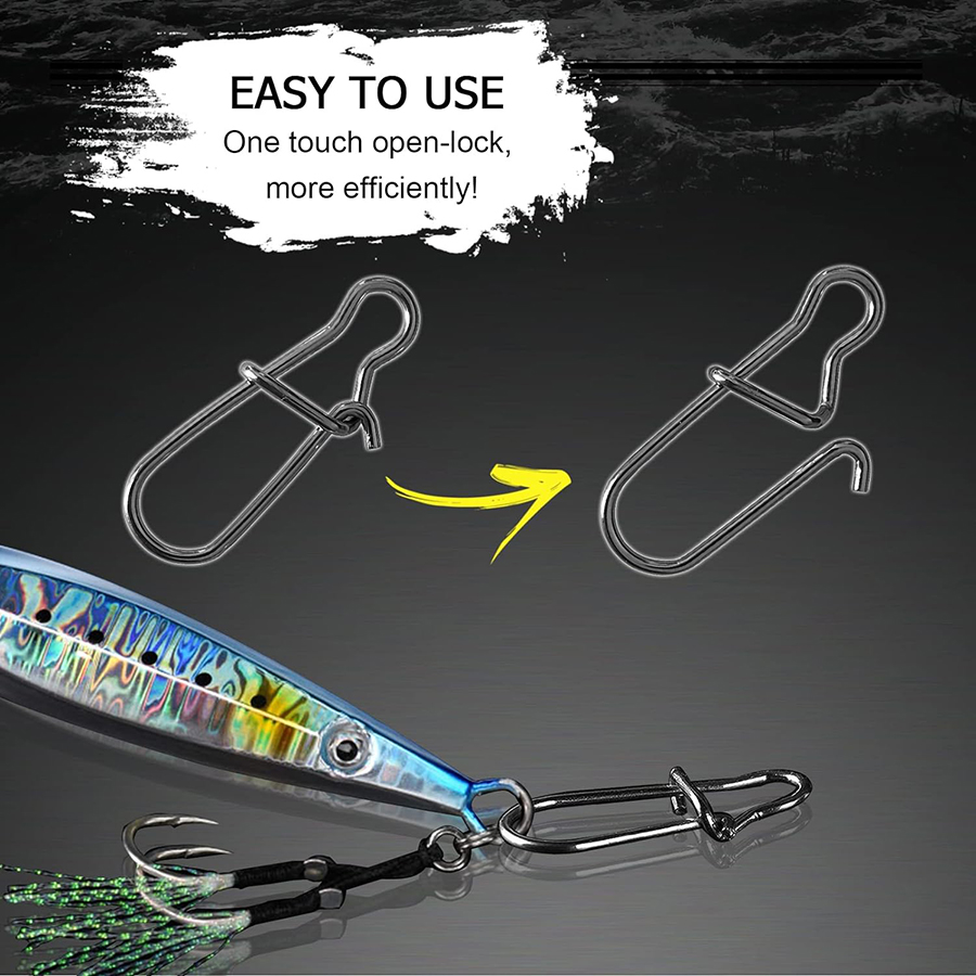 50Pcs Crankbait Snaps Stainles - Fishing Hook Stainless Steel recension och pris