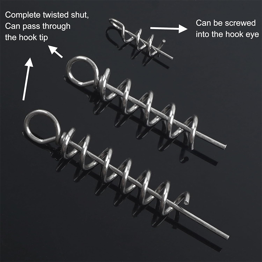 50Pcs Spring Twist Lock Fishin - Fishing Hook Stainless Steel recension och pris