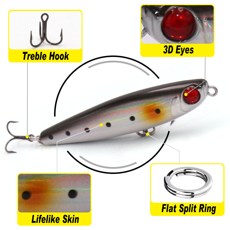 TacklePRO PE05 Pencil lure sti - Fishing Hook Assortment recension och pris