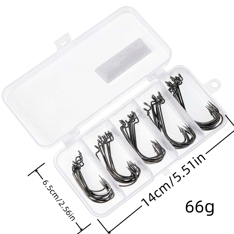 50Pcs/Box High Carbon Steel Fi - Fishing Hook Box recension och pris