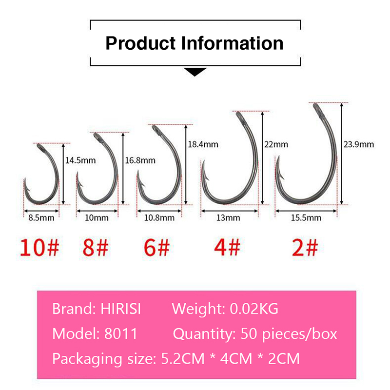 {YY30} Hirisi 50 Pcs Boxed Hoo - Fishing Hook Box recension och pris