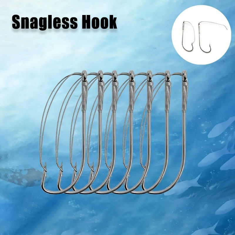 20/40Pcs Weedless Offset Worm  - Fishing Hook Weedless recension och pris