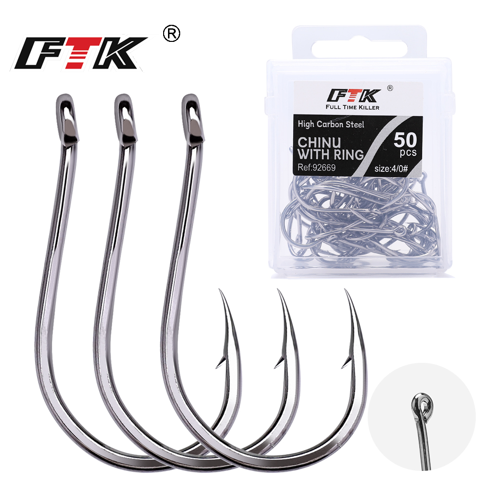 FTK 50-100Pcs/Box Fishing Hook - Fishing Hook Circle recension och pris