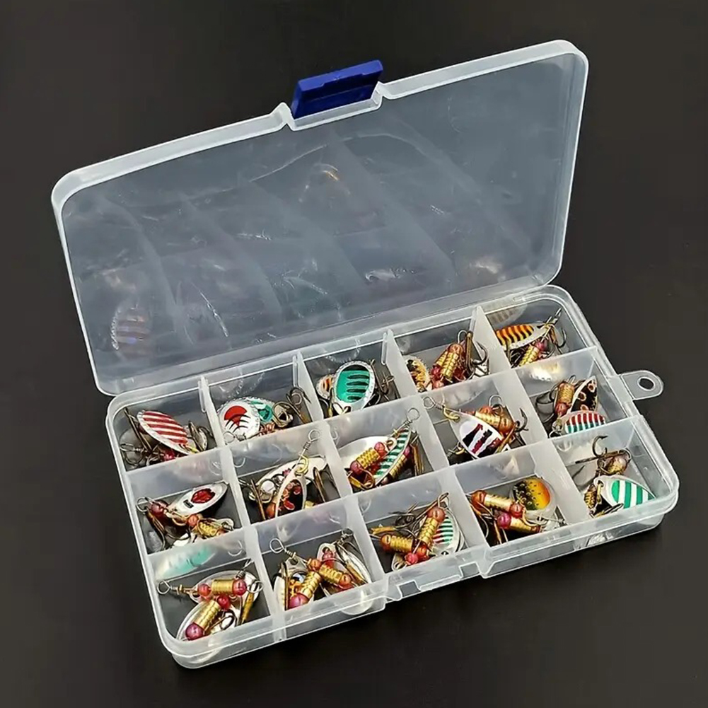 30pcs Metal Spoon Spinner Fish - Fishing Hook Treble recension och pris