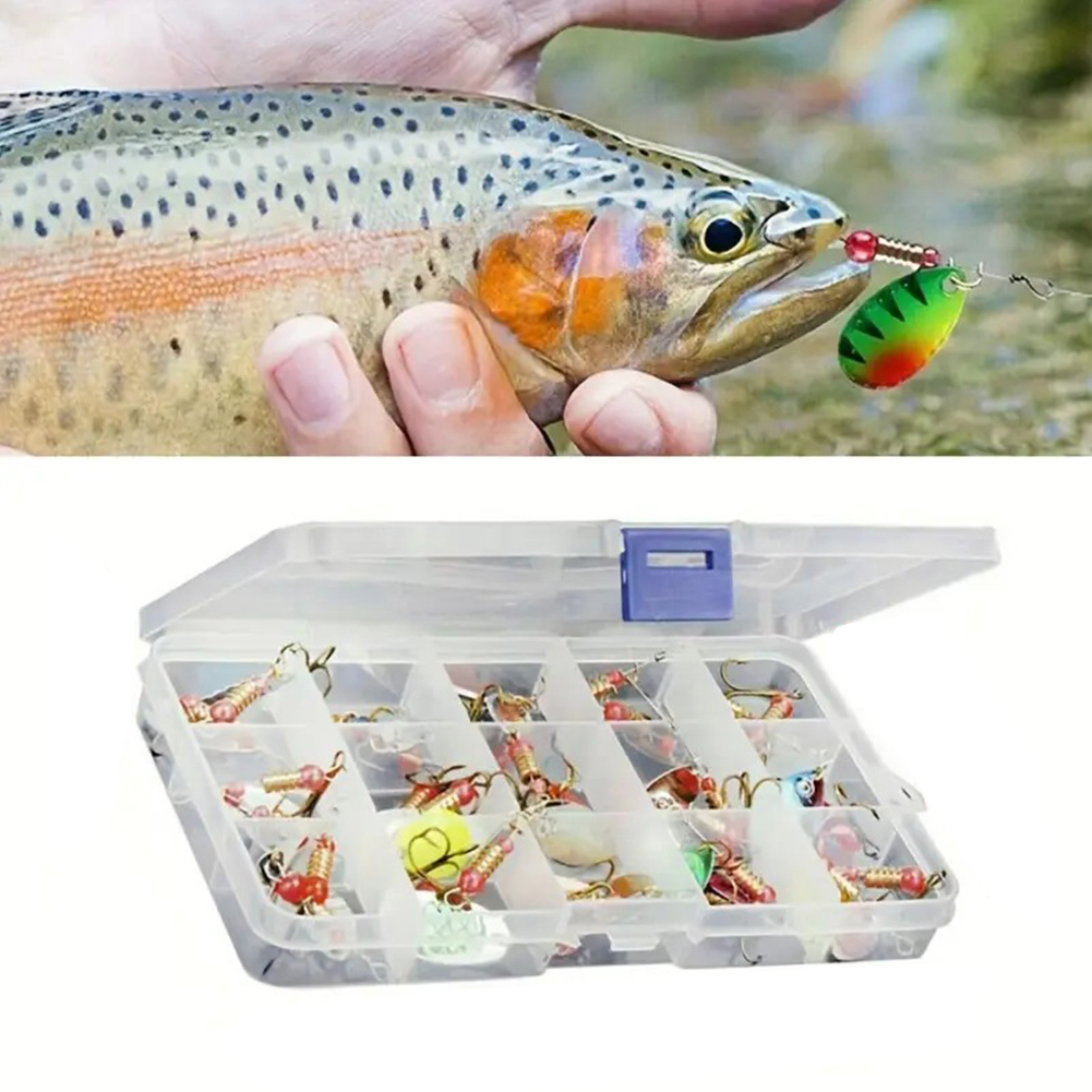 30pcs Metal Spoon Spinner Fish - Fishing Hook Treble recension och pris