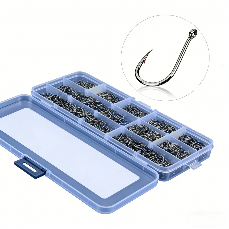 Sharp Carbon Steel Fishing Hoo - Fishing Hook Circle recension och pris