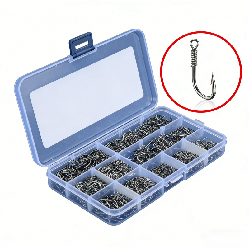 Sharp Carbon Steel Fishing Hoo - Fishing Hook Circle recension och pris